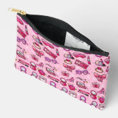 メイクガーリーアップ – ピンク アクセサリーポーチ (見開き)