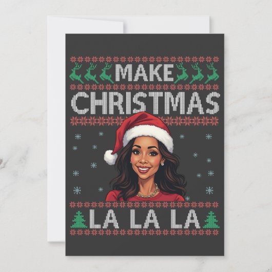 メイククリスマスララ醜いクリスマススセーターカマラ セーブザデート (正面)