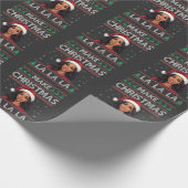 メイククリスマスララ醜いクリスマススセーターカマラ ラッピングペーパー (角)