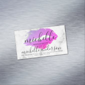 メイクコンテンポラリーアップアーティストエレガントキス大理石 マグネット名刺 (インサイチュ)