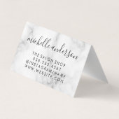 メイクコンテンポラリーアップアーティストエレガントキス大理石 名刺 (裏面)