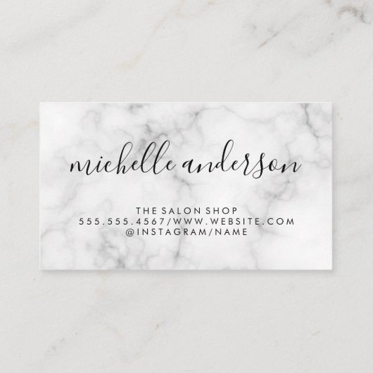 メイクコンテンポラリーアップアーティスト大理石 名刺 (裏面)