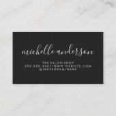 メイクコンテンポラリーアップアーティスト |キスステインメタリック 名刺 (裏面)