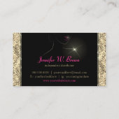 メイクサロン金ゴールド口紅の販売者 名刺 (裏面)