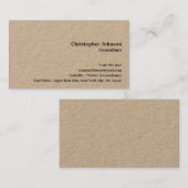 メイクシンプルエレガントプロフェッショナルルクセクラフト 名刺 (正面/裏面)