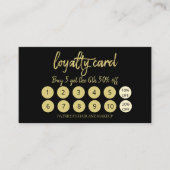 メイクスタイリッシュアップアーティストヘアサロン10ロイヤリティカード 名刺 (正面)