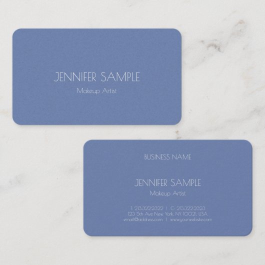 メイクスタイリッシュアップアーティスト美しいサロンモダンテンプレート 名刺 (正面/裏面)