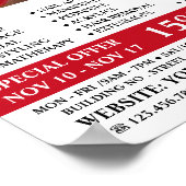 メイクスタイリッシュアップデザイン、ビューティシャン、美しいサロン ポスター (角)