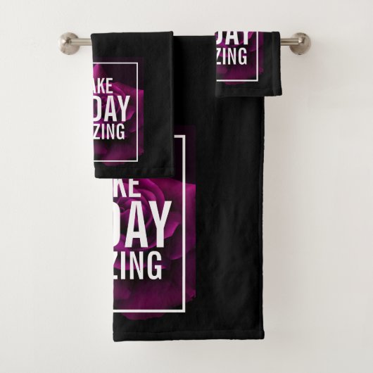 メイクトゥデイアメージングパープルバラ 感動的 バスタオルセット (インサイチュ)