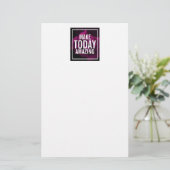 メイクトゥデイアメージングパープルバラ 感動的 便箋 (スタンド正面)