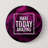 メイクトゥデイアメージングパープルバラ 感動的 缶バッジ (正面)