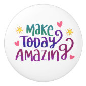 メイクトゥデイアメージング引用文装飾 セラミックノブ (正面)