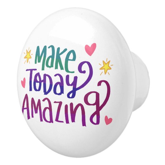 メイクトゥデイアメージング引用文装飾 セラミックノブ (右)