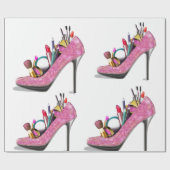 メイクハイヒールStiletosファッション ラッピングペーパー (フラット)