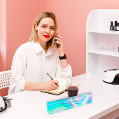 メイクバラエステティシャン美しい自筆証書ユニコーン デスクネームプレート