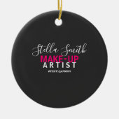 メイクパーソナライズされたアップアーティスト基準 セラミックオーナメント (正面)