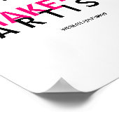 メイクパーソナライズされたアップアーティスト基準 ポスター (角)