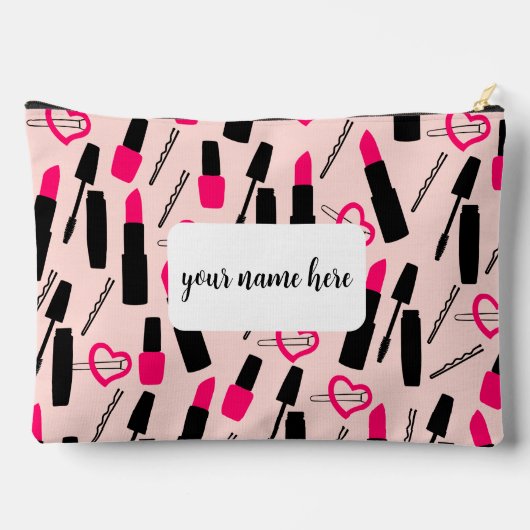 メイクパーソナライズされたアップバッグ アクセサリーポーチ (裏面)