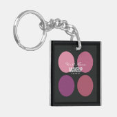 メイクパーソナライズされたアップパレット抱き枕スタッファースキー キーホルダー (正面左)