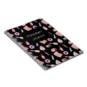 メイクパーソナライズされたアップ化粧品パターン化粧品 ノートブック (右側)