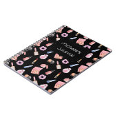 メイクパーソナライズされたアップ化粧品パターン化粧品 ノートブック (左側)