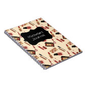 メイクパーソナライズされたアップ化粧品パターン化粧品 ノートブック (右側)