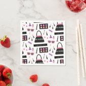 メイクファッショニスタファッションショーバースデーパーティー スタンダードカクテルナプキン (インサイチュ)