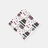 メイクファッショニスタファッションショーバースデーパーティー スタンダードカクテルナプキン (角)