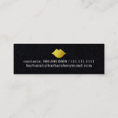 メイクミニマル美しいプロフェッショナルブモダンラック スキニー名刺 (裏面)