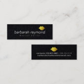 メイクミニマル美しいプロフェッショナルブモダンラック スキニー名刺 (正面/裏面)