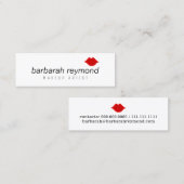 メイクミニマル美しいプロフェッショナル白 スキニー名刺 (正面/裏面)