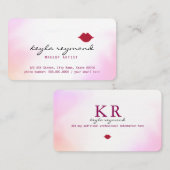 メイクメイクソフト水彩+赤くくちびる 名刺 (正面/裏面)