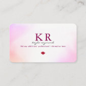 メイクメイクソフト水彩+赤くくちびる 名刺 (裏面)