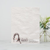 メイクモダンアップアーティストと美容師美しいサロン レターヘッド (スタンド正面)