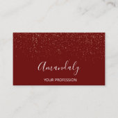 メイクモダンアップアーティストのブルゴーニュ金ゴールド 名刺 (正面)