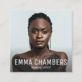 メイクモダンアップアーティストの写真 スクエア名刺 (正面)