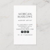 メイクモダンアップアーティストの写真 名刺 (裏面)