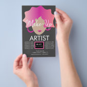 メイクモダンアップアーティストピンク チラシ (ハンドル)