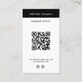 メイクモダンアップアーティストプロフェッショナルスタイリスト 名刺 (裏面)