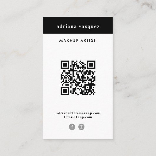 メイクモダンアップアーティストプロフェッショナルスタイリスト 名刺 (裏面)