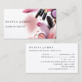 メイクモダンアップアーティスト化粧品美しいサロン 名刺 (正面/裏面)