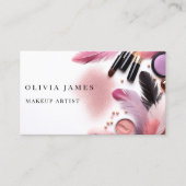 メイクモダンアップアーティスト化粧品美しいサロン 名刺 (正面)