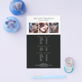 メイクモダンアップアーティスト向けフォトトリオ価格表 チラシ (シングル)