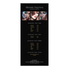 メイクモダンアップアーティスト向けフォトトリオ黒 ラックカード