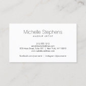 メイクモダンアップアーティスト向けフォトトリオ黒 名刺 (裏面)