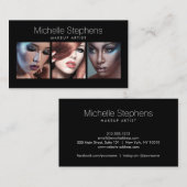 メイクモダンアップアーティスト向けフォトトリオBlack II 名刺 (正面/裏面)