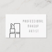 メイクモダンアップアーティスト白と黒 名刺 (正面)