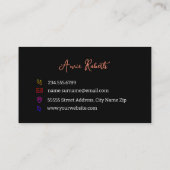 メイクモダンアップアーティスト赤い唇 名刺 (裏面)