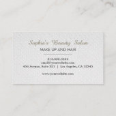 メイクモダンアップアーティスト&アーティスト美容師サロン 名刺 (裏面)