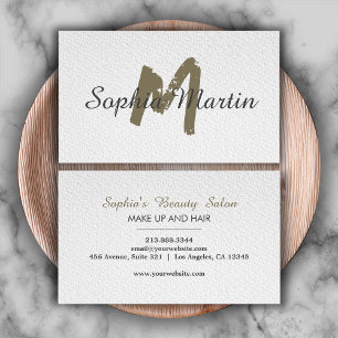 メイクモダンアップアーティスト&アーティスト美容師サロン 名刺